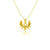 Moose Pendant Necklace - Gold
