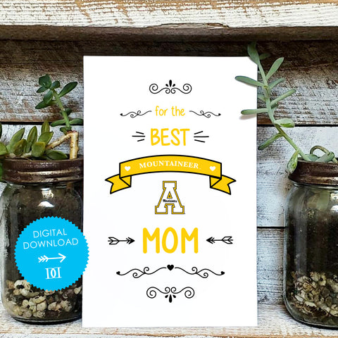 Appalachian State Mountaineers Mom Card - Digital Download