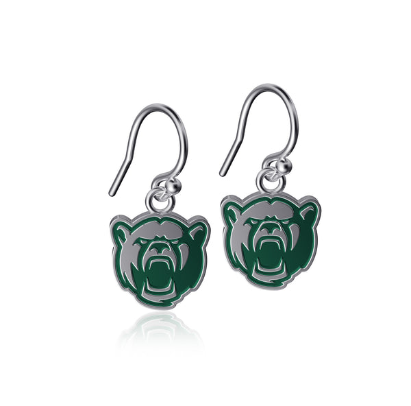 Baylor Bears Dangle Earrings - Silver