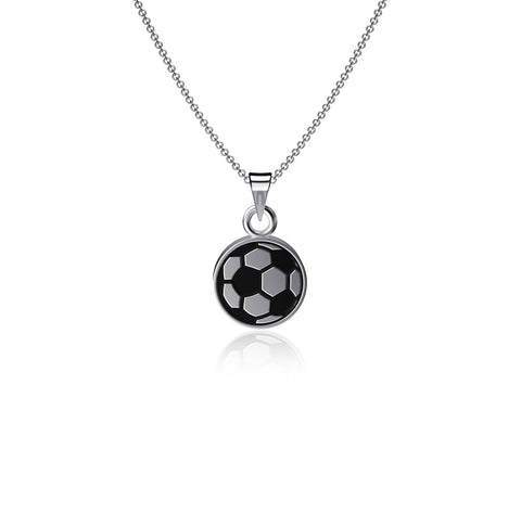 Soccer Necklace - Enamel