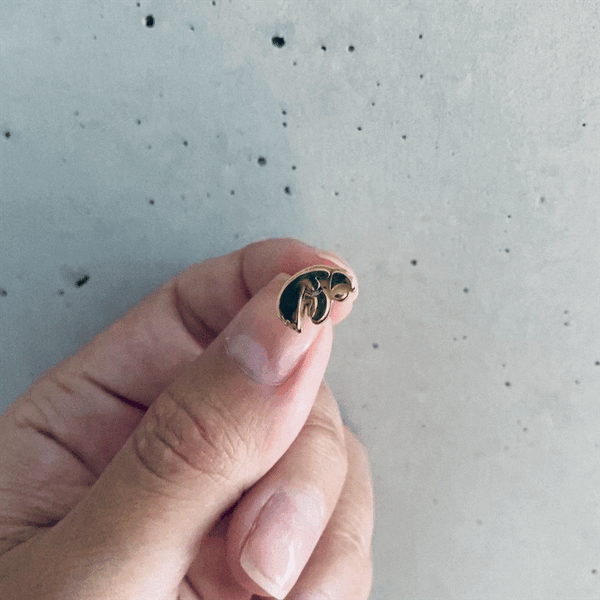 University of Iowa Stud Earrings - Gold