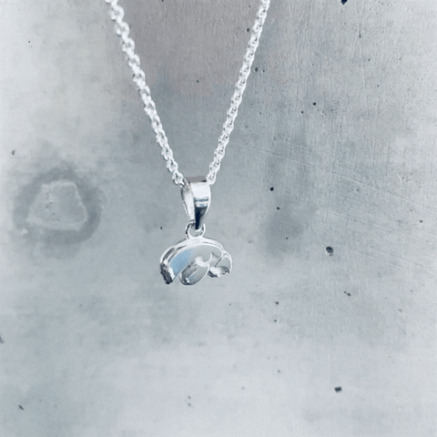 University of Iowa Pendant Necklace - Silver