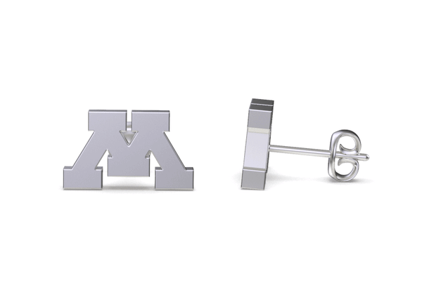 University of Minnesota Stud Earrings - Silver