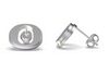 University of Oregon Stud Earrings - Silver