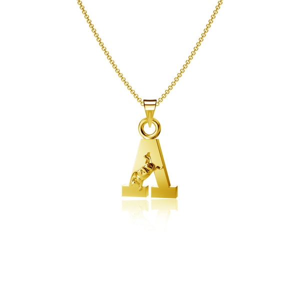 US Military Academy Black Knights Pendant Necklace - Gold
