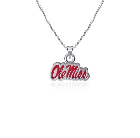 Mississippi Ole Miss Rebels Pendant Necklace - Enamel