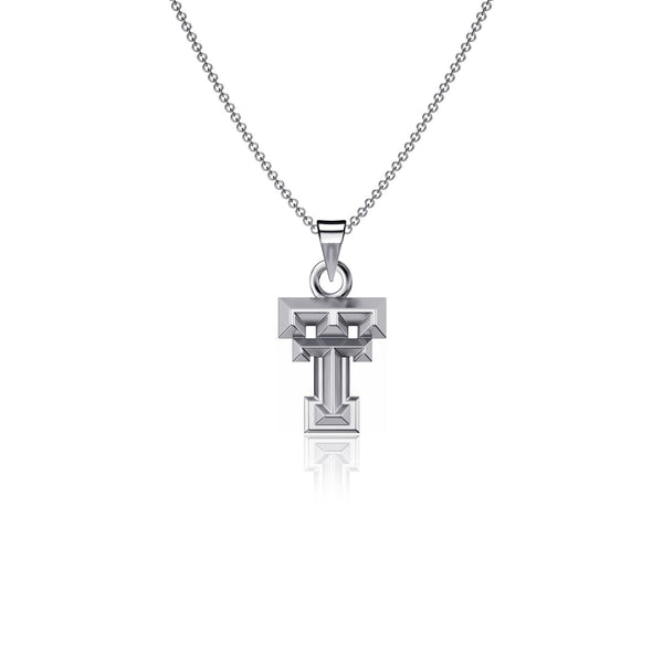 Texas Tech University Pendant Necklace - Silver