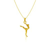 Gymnastics Pendant Necklace - Gold