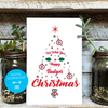 University of Wisconsin Christmas Tree Greeting Card