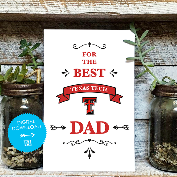 Texas Tech Father's Day Greeting Card