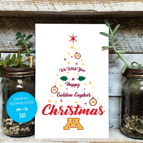 University of Minnesota Christmas Tree Card