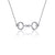 Horse Bit Equestrian Pendant Necklace - Silver