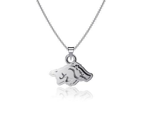 University of Arkansas Razorbacks Pendant Neklace - Silver