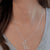 Beagle Silhouette Pendant Necklace - Silver