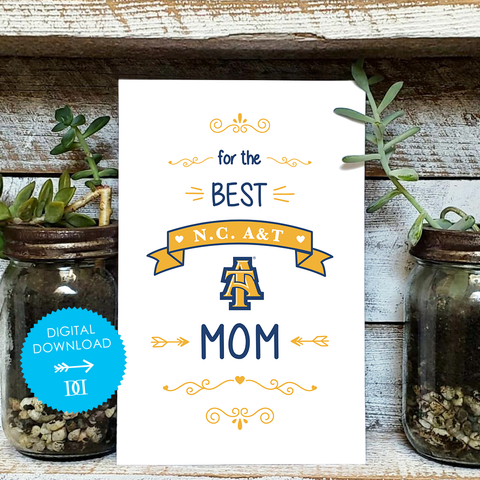 North Carolina A&T Aggies Mom Card - Digital Download