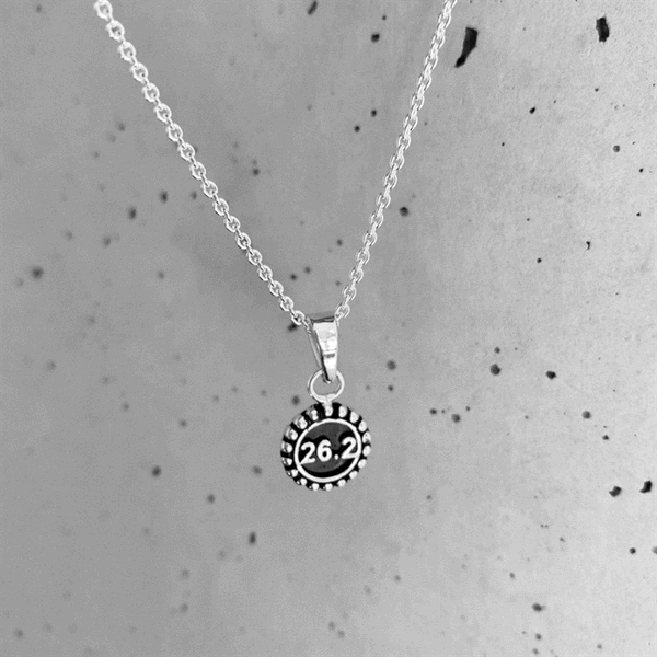 26.2 Marathon Silver Pendant Necklace