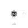 26.2 Marathon Stud Earrings - Silver