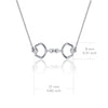 Horse Bit Equestrian Pendant Necklace - Silver