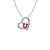 Utah Utes Heart Pendant Necklace - Enamel