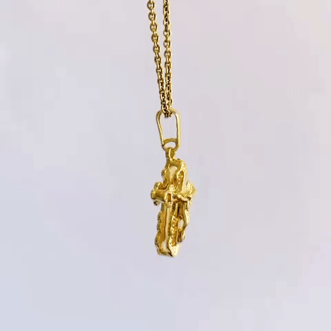 Crucifix Necklace - Gold