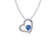US Air Force Shield Heart Necklace - Enamel