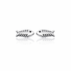 Fish Stud Earrings - Silver