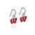 University of Wisconsin W Dangle Earrings - Enamel