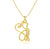 Cat Silhouette Pendant Necklace - Gold Plated