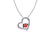 University of Wisconsin W Heart Pendant Necklace - Enamel