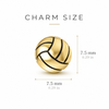 Volleyball Pendant Necklace - Gold