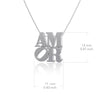 Amor Silver Pendant Necklace