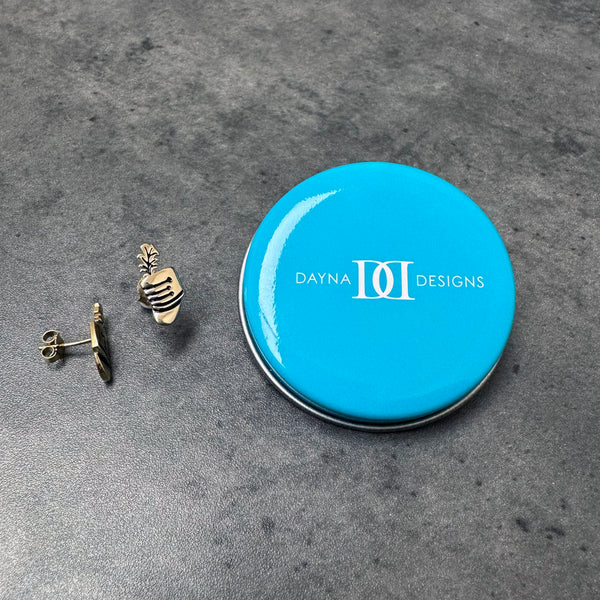 Marching Band Stud Earrings - Gold