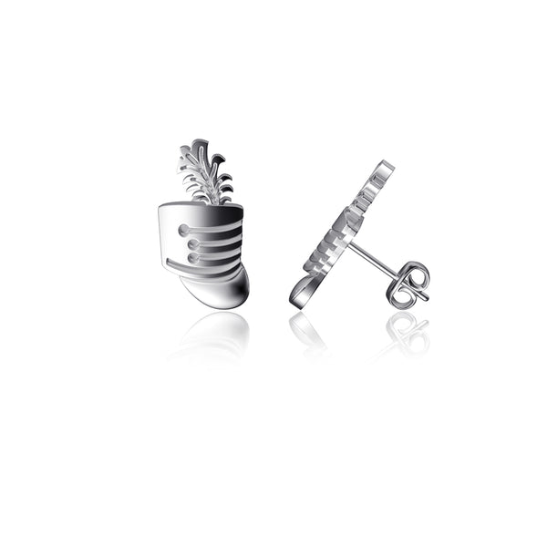 Marching Band Stud Earrings - Silver