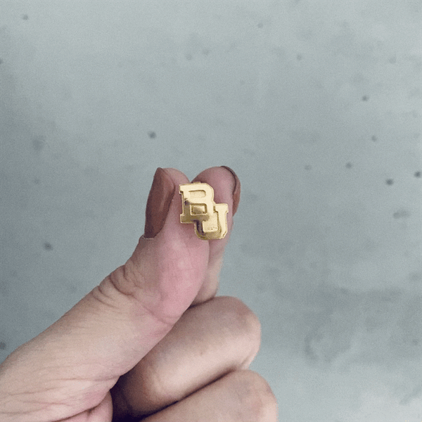 Baylor Bears Stud Earrings - Gold