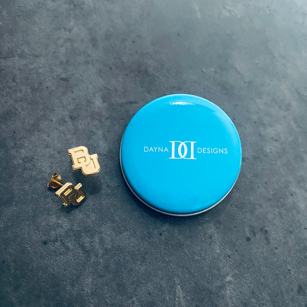 Baylor Bears Stud Earrings - Gold