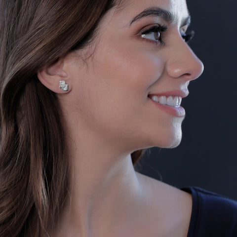 Baylor Bears Stud Earrings - Silver