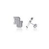 Baylor Bears Stud Earrings - Silver