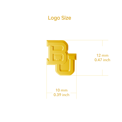 Baylor Bears Stud Earrings - Gold