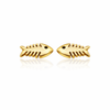 Fish Stud Earrings - Gold