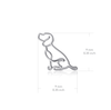 Beagle Stud Earrings - Silver