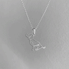 Beagle Pendant Necklace - Silver