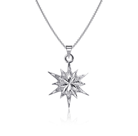 Bethlehem Star Necklace - Silver
