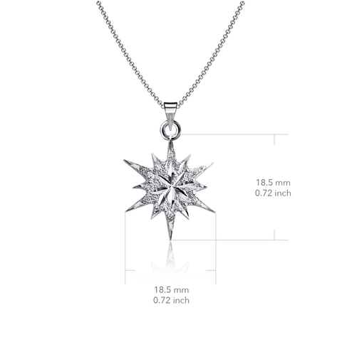 Bethlehem Star Necklace - Silver