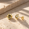 Basketball Stud Earrings - Gold