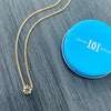 Basketball Pendant Necklace - Gold