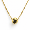 Basketball Pendant Necklace - Gold