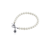 Basketball Pearl Bracelet - Silver