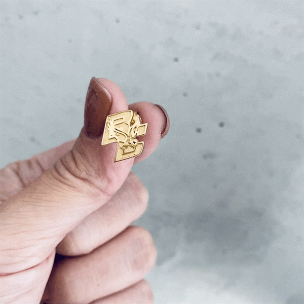 Boston College Eagles Stud Earrings - Gold