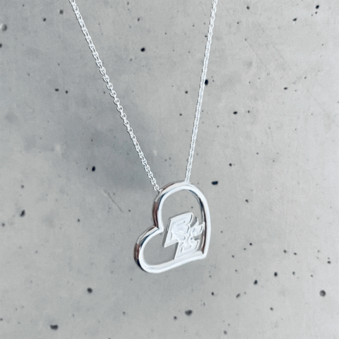 Boston College Eagles Heart Pendant Necklace