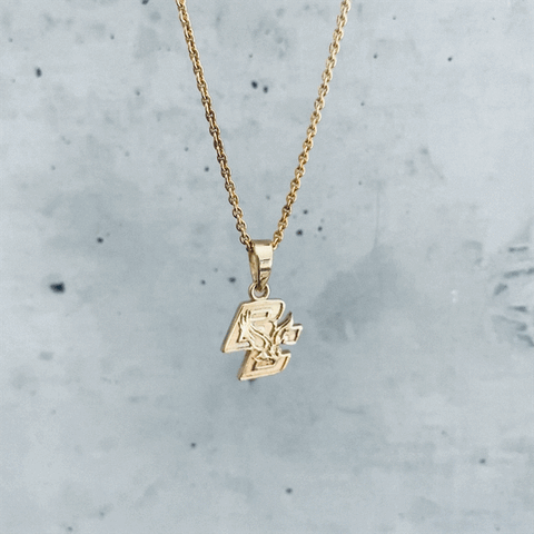 Boston College Eagles Pendant Necklace - Gold